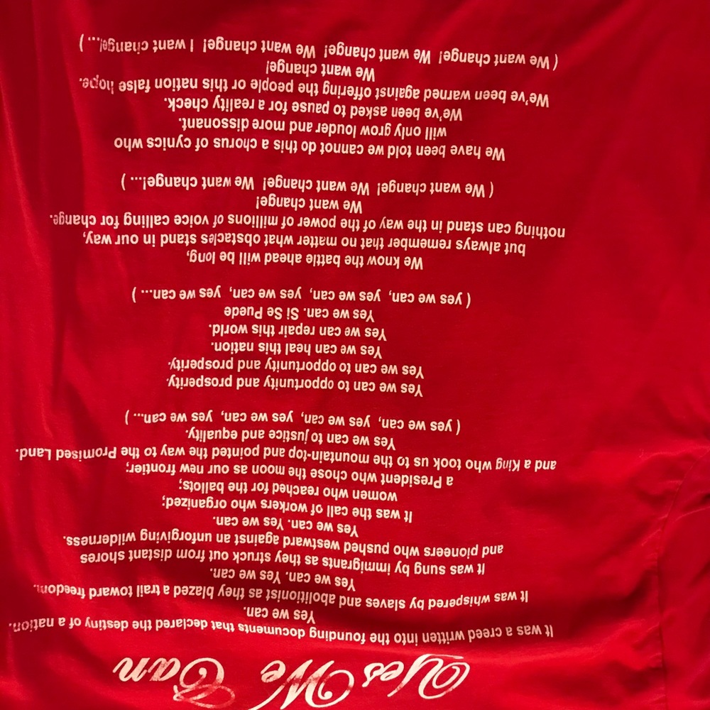 President BARACK OBAMA HISTORIC”Yes We Can” TShirt
